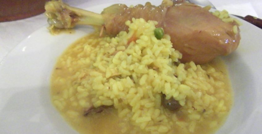 El arroz caldoso con perdices del Cortijo Los Monteros