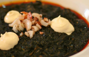 El arroz negro del restaurante La Divina