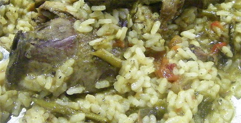 El arroz con paloma torcaz del restaurante El Castillo