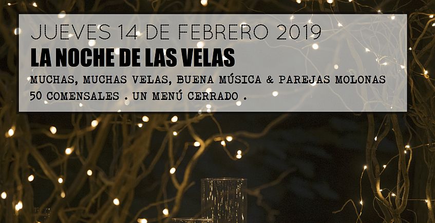 14 de febrero. Cádiz. Velas para celebrar el Día de los Enamorados en el Sonámbulo