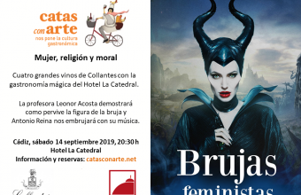"Brujas feministas", nueva cata con arte el 14 de septiembre en Cádiz