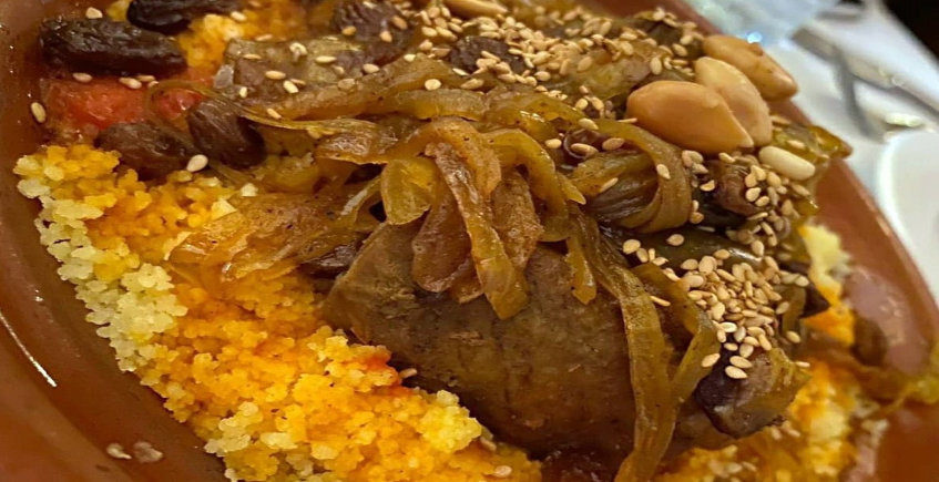 El couscous agridulce del Restaurante El Jardín de El Califa