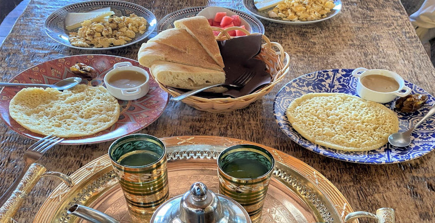 Los desayunos marroquíes de la Venta El Tajón