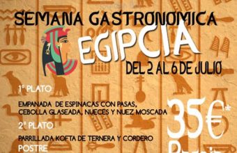 Semana gastronómica egipcia en el Hontoria del 2 al 6 de julio