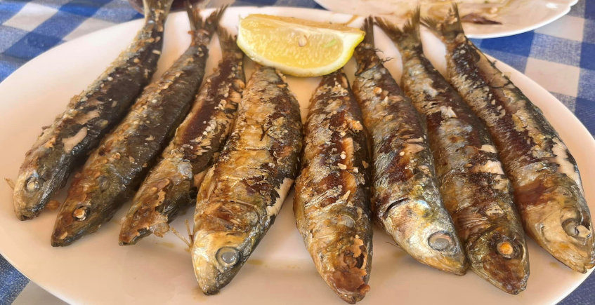 Las sardinas al espeto de El Cortijyo