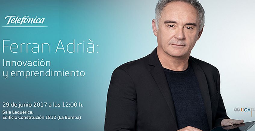 29 de junio. Cádiz. Conferencia de Ferran Adrià