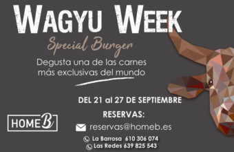 Semana de la hamburguesa de Wagyu en Home B de Chiclana