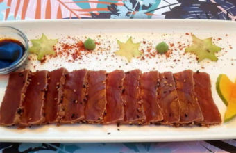 Los platos de atún rojo del Restaurante La Traiña de Zahora