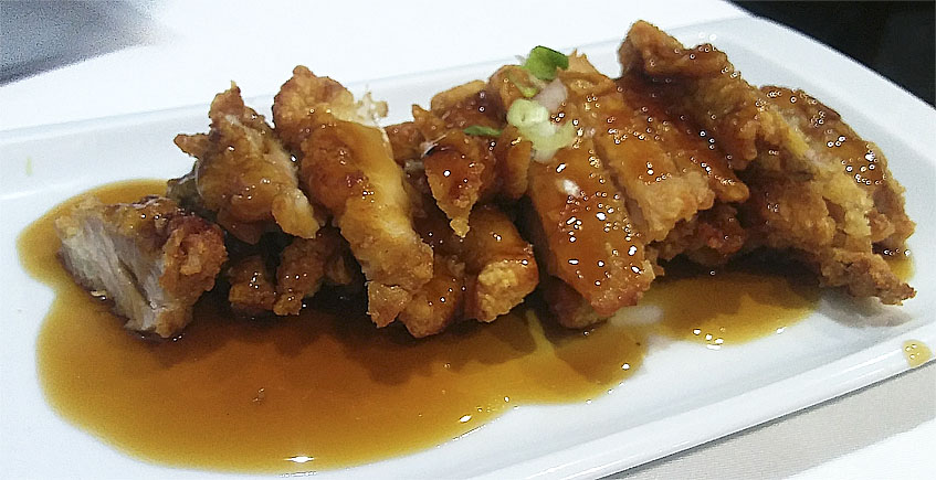El pollo Teriyaki (como pollo empanao pero en chino) del restaurante Shangai 1968