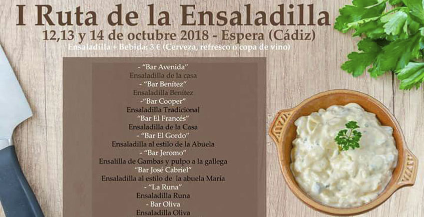Del 12 al 14 de octubre, ruta de la ensaladilla en Espera