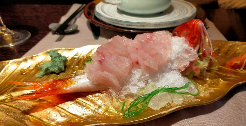 El salmonete marinado del Restaurante  Feng Shui