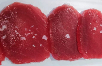 El sashimi de atún de Vinos y Tapas Sur