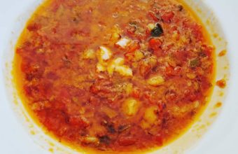 La sopa de tomate y gambas de Casa Ricardo