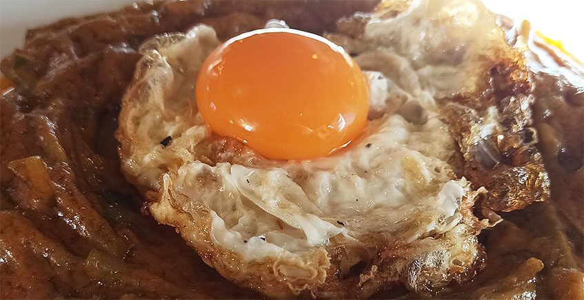 Las tagarninas esparragás con huevo del restaurante La Piedra