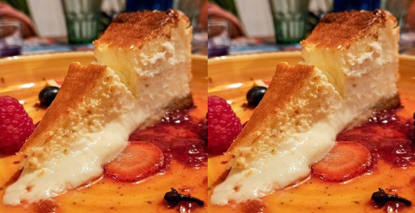 La tarta de queso payoyo de Restaurante La Traiña Zahora