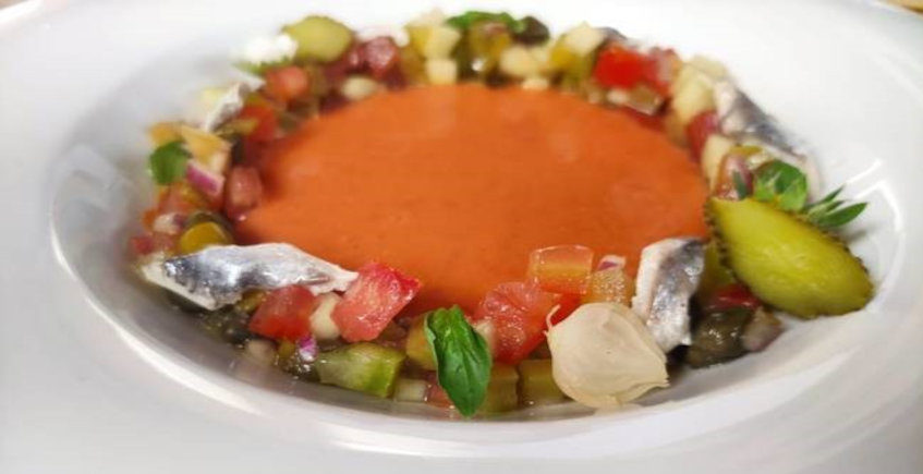 El tartar de tomate del Restaurante Luis Pérez (antiguo El Palomito)