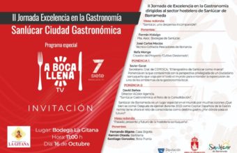II Jornada Excelencia en la Gastronomía 'Sanlúcar Ciudad Gastronómica'