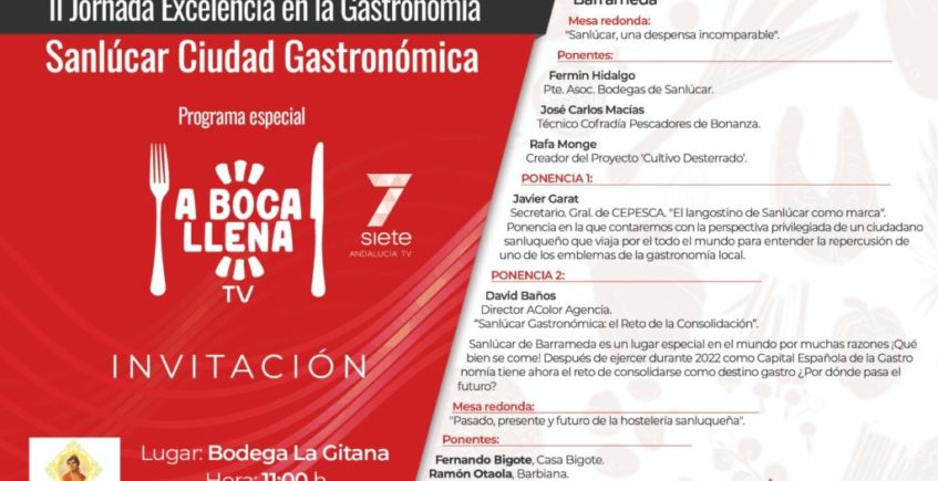 II Jornada Excelencia en la Gastronomía 'Sanlúcar Ciudad Gastronómica'