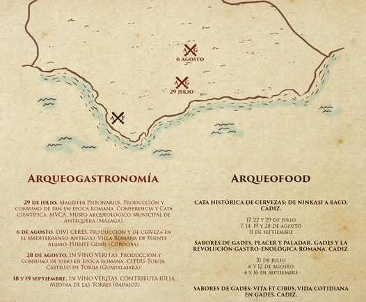 Experiencias de Arqueogastronomía y Arqueofoodtour en agosto y septiembre