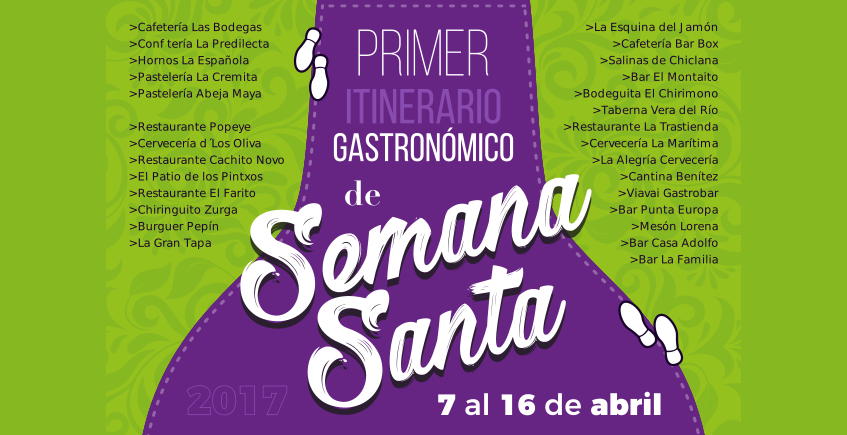 7 al 16 de abril. Chiclana. Itinerario gastronómico de Semana Santa