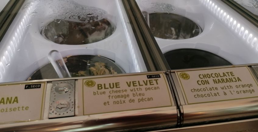El helado Blue Velvet de El Limonero de Cádiz