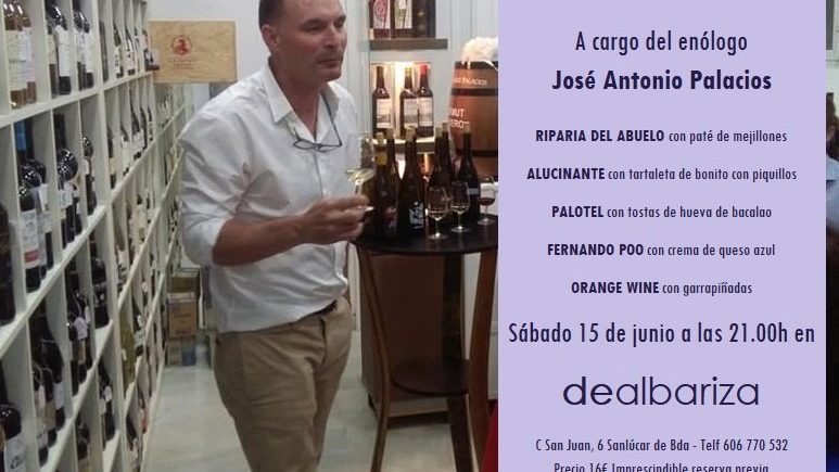 Cata con los vinos de José Antonio Palacios el 15 de junio en Dealbariza