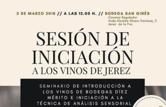 3 de marzo. Jerez. Seminario de iniciación a los vinos de Bodegas Díez Mérito