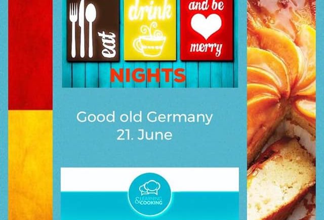 Cena alemana en Learning & Coooking de Rota el 21 de junio