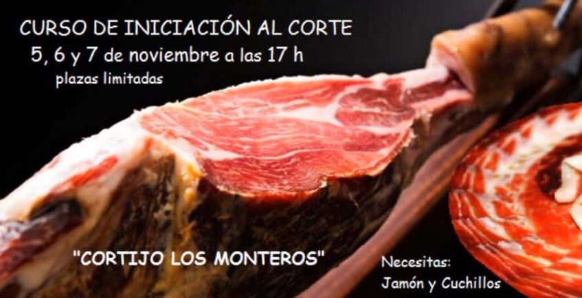 Curso de iniciación al corte de jamón en Cortijo Los Monteros de Medina del 5 al 7 de noviembre