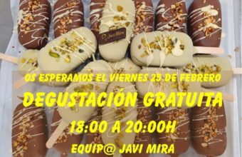 Degustación de helados en Javi Mira de Cádiz