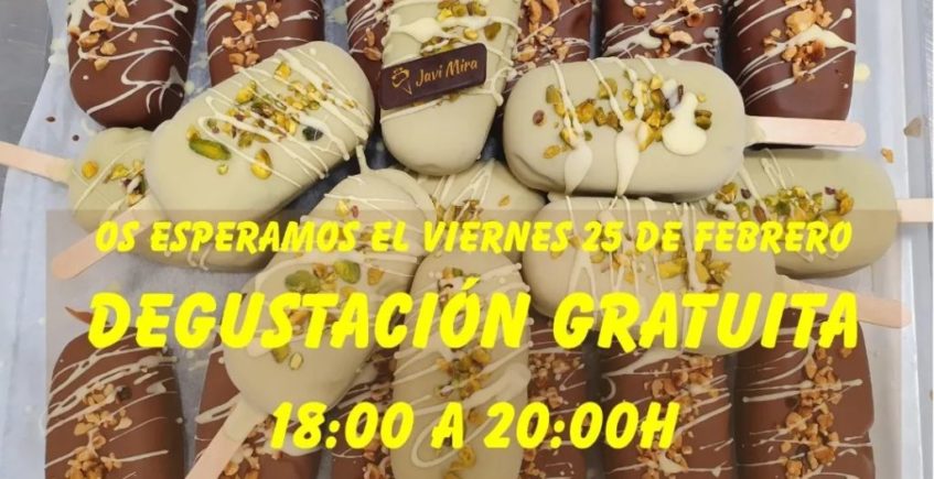 Degustación de helados en Javi Mira de Cádiz