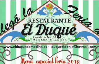 Del 31 de mayo al 2 de junio. Medina Sidonia. Menú especial de feria en el restaurante El Duque
