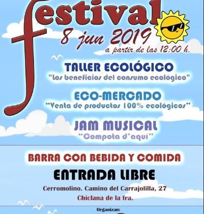 Ecomercado y festival en Chiclana el 8 de junio