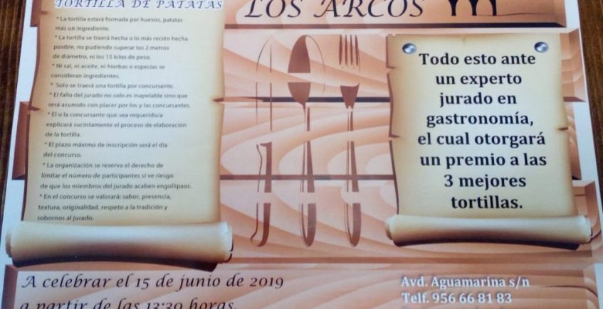 Concurso de tortillas de patatas en el Restaurante Los Arcos de Algeciras