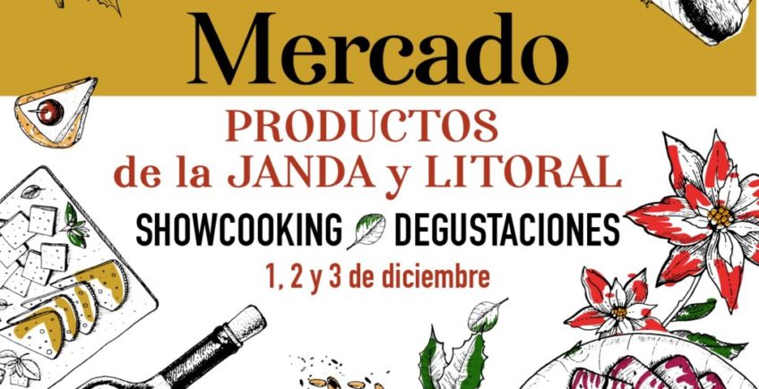 Comida de Navidad y Mercado de productos de La Janda en Bodegas Gallardo de Vejer