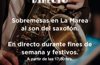 Sobremesa al ritmo de saxofón en La Marea de Cádiz