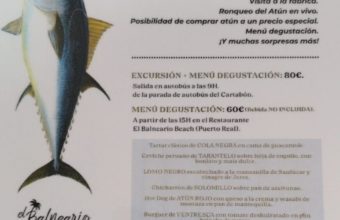 Ronqueo de atún organizado por El Balneario Beach de Puerto Real en Barbate