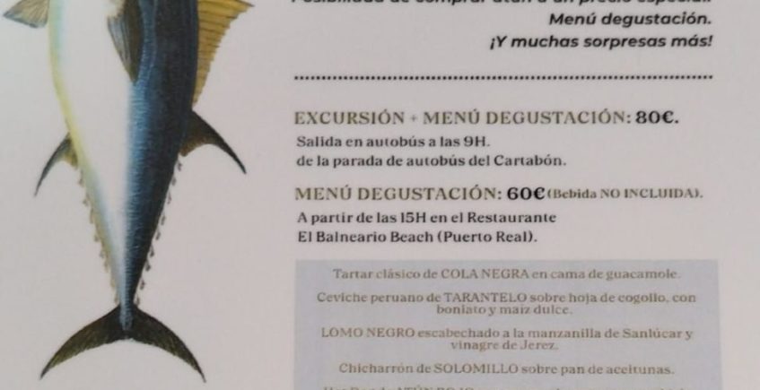 Ronqueo de atún organizado por El Balneario Beach de Puerto Real en Barbate