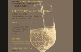 Seminario de Iniciación a los vinos de Jerez el día 5 de octubre