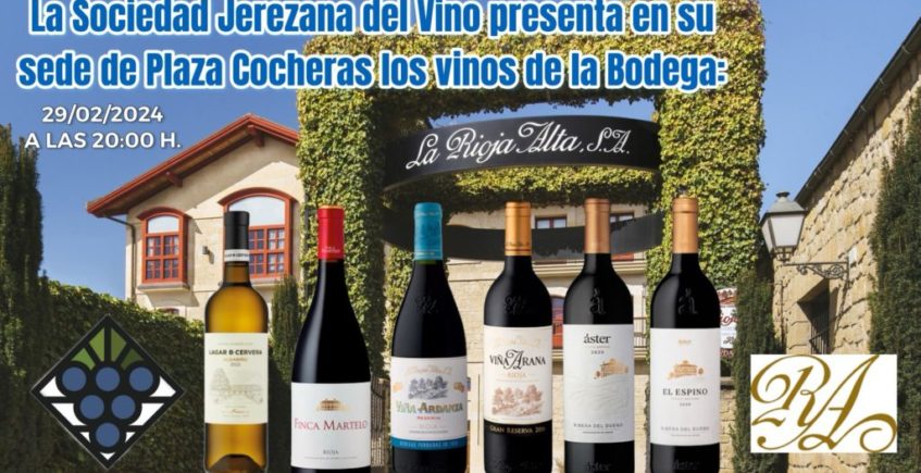 Presentación de los vinos de la Bodega La Rioja Alta en Jerez