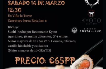 Cata sushi en la viña en Jerez