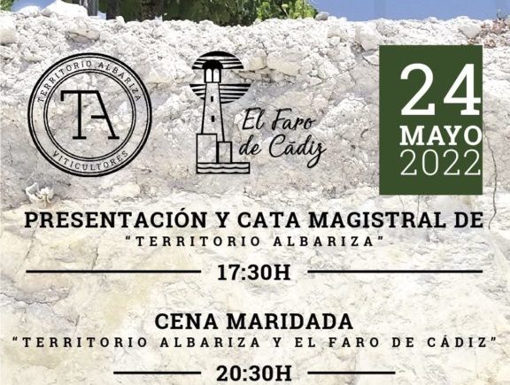24 de mayo: Cata Magistral de Territorio Albariza y cena maridada en El Faro de Cádiz