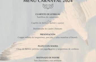 Menú de Carnaval en el restaurante Isla de León