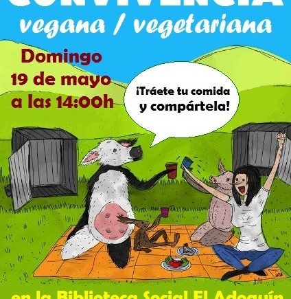 19 de mayo. Cádiz. Convivencia vegana en la peña El Adoquín