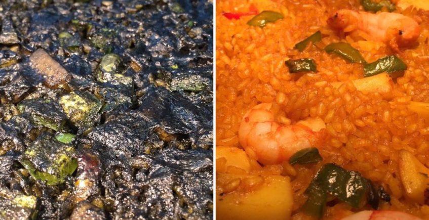 Arroz negro y arroz del señorito de El Faro de El Puerto