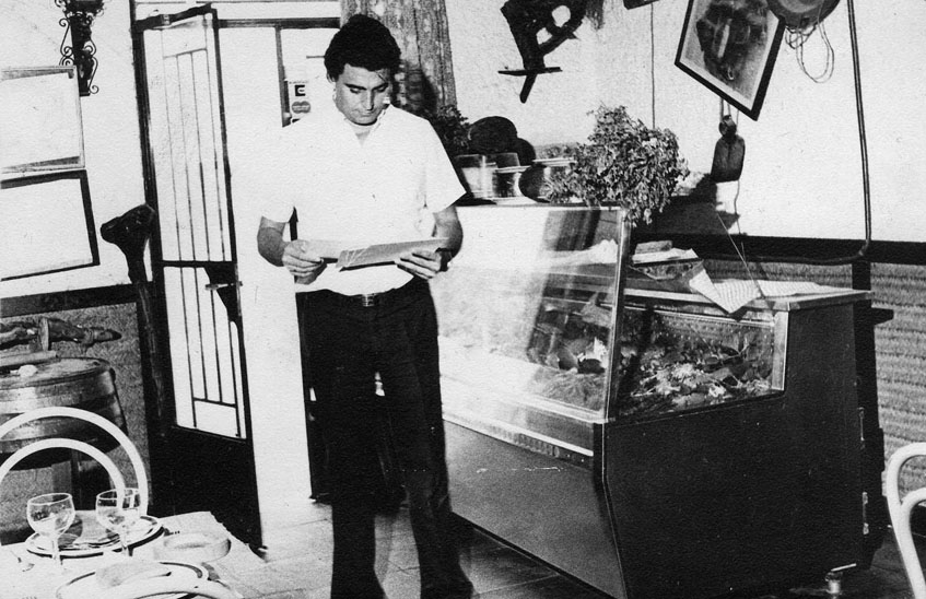 Manolo Moreno en El Copo en el año de fundación 1979. Foto: Cedida por El Copo