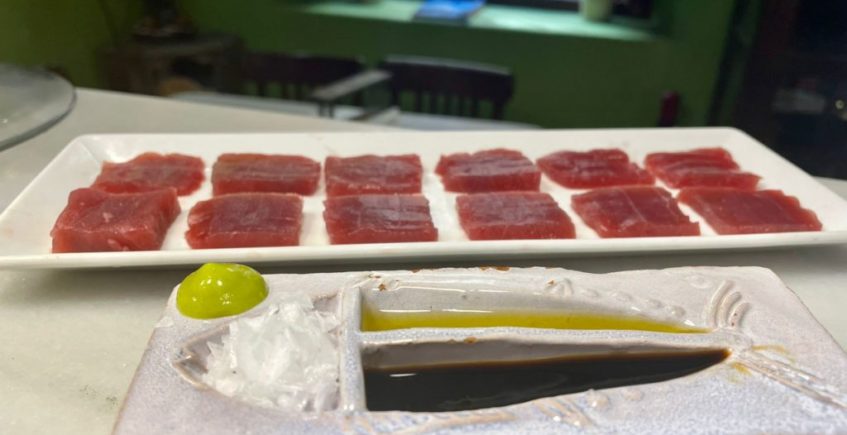 Sashimi de atún rojo de La Sorpresa