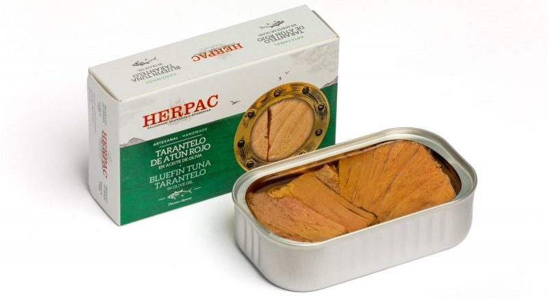 Tarantelo de atún rojo en aceite de oliva de Herpac de Barbate