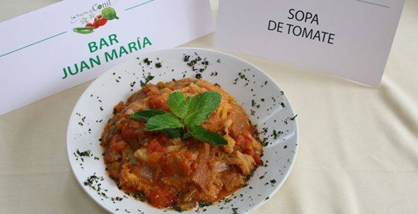La sopa tomate del Bar Juan María, mejor plato de las jornadas de la huerta de Conil