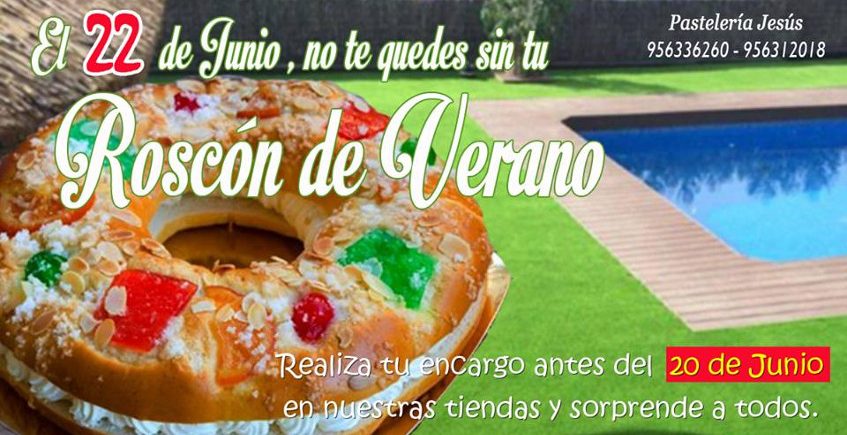 Roscón "de verano" en la pastelería Jesús de Jerez